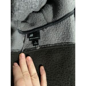 All in Motion Sherpa Hoodie Women’s Medium Gray Black Fleece Zip Jacket